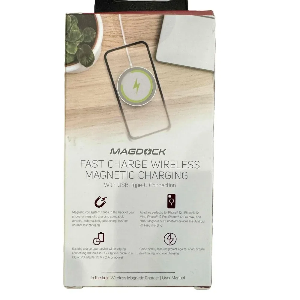 New Packard Bell Magdock Magnetic USB-C TravelWireless Charger iPhone/android